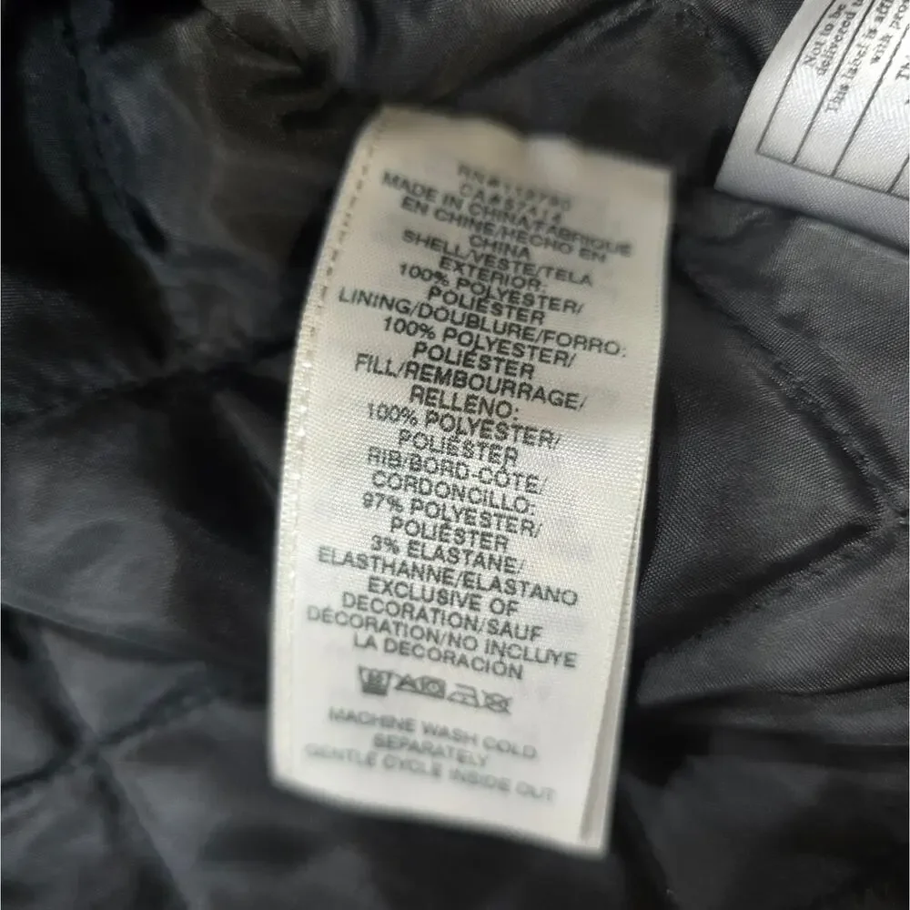 True Religion Racing Bomber Jacket in Jet Black